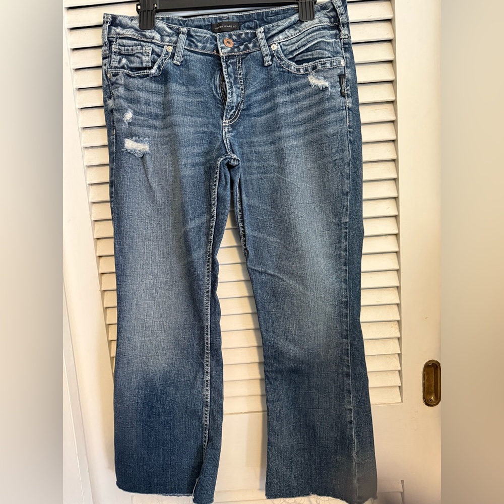 Silver bootcut jeans